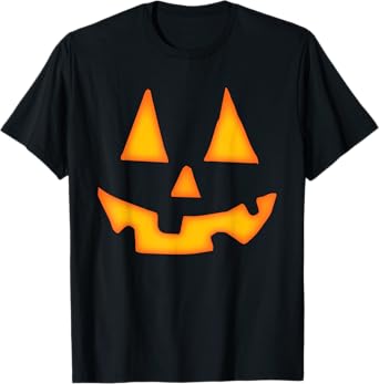 Pumpkin Halloween for Men Women Jack O Lantern Face T-Shirt