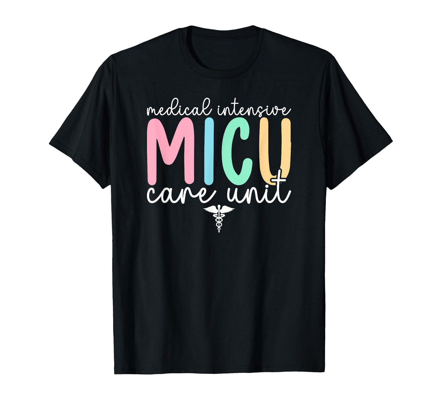 MICU Nurse Boho Medical Intensive Care Unit MICU Nursing T-Shirt
