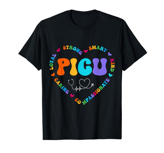 Cute PICU Nurse Appreciation Nursing T-Shirt