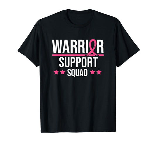 Breast Cancer Support Squad Pink Ribbon T-Shirt
