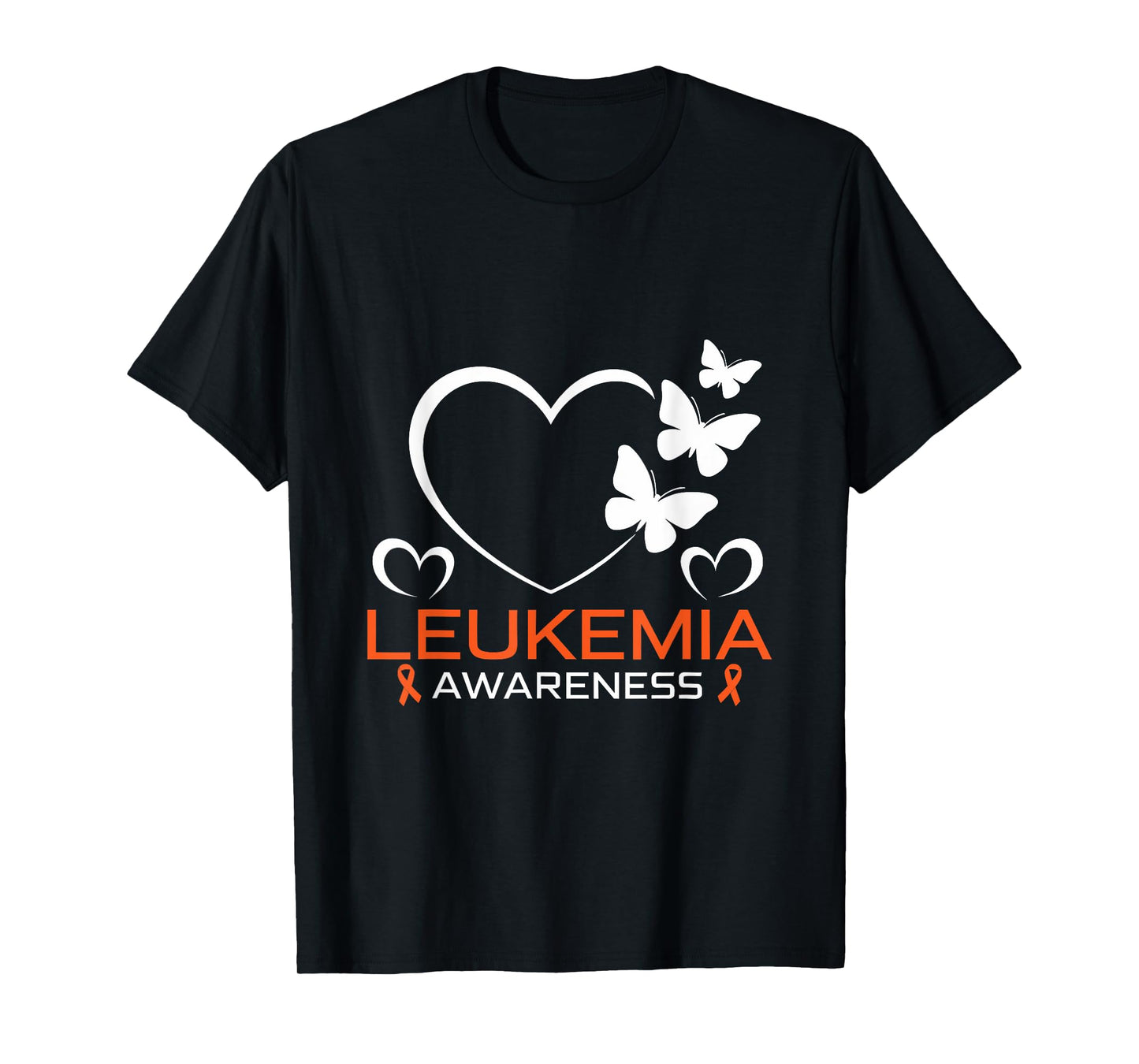 Leukemia Awareness Orange Ribbon Support Survivor T-Shirt