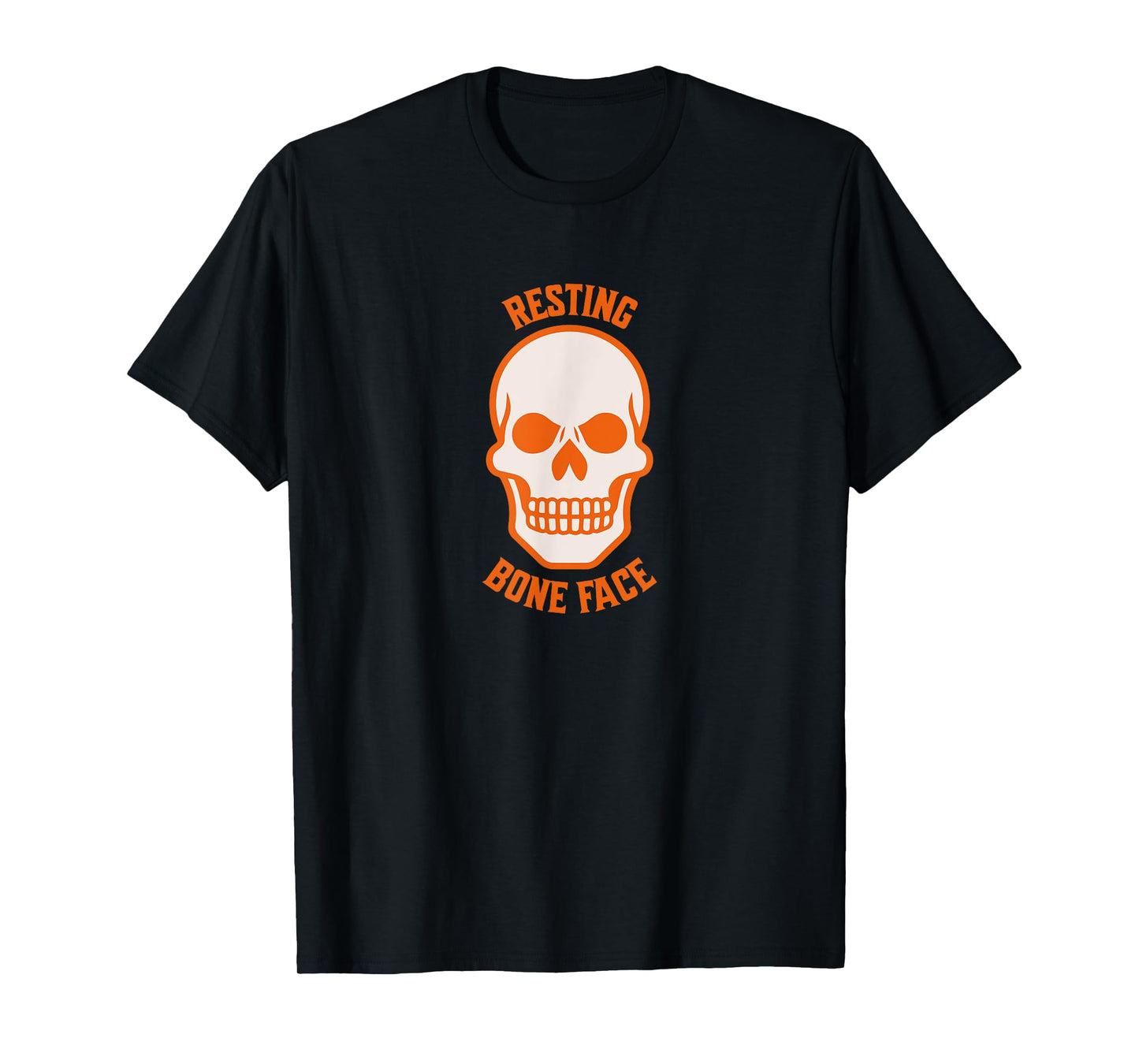 Resting Bone Face Funny Skull Graphic T-Shirt