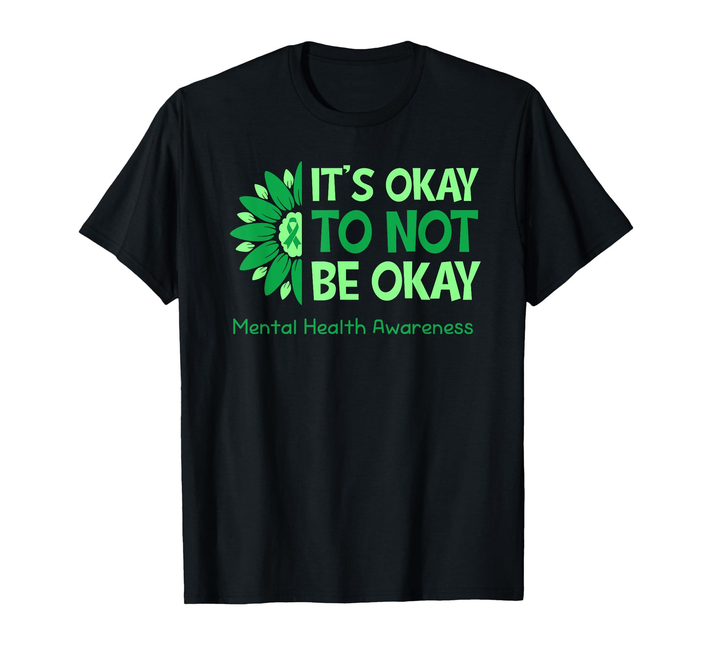Its Okay To Not Be Okay US Flag Mental Health Awareness T-Shirt