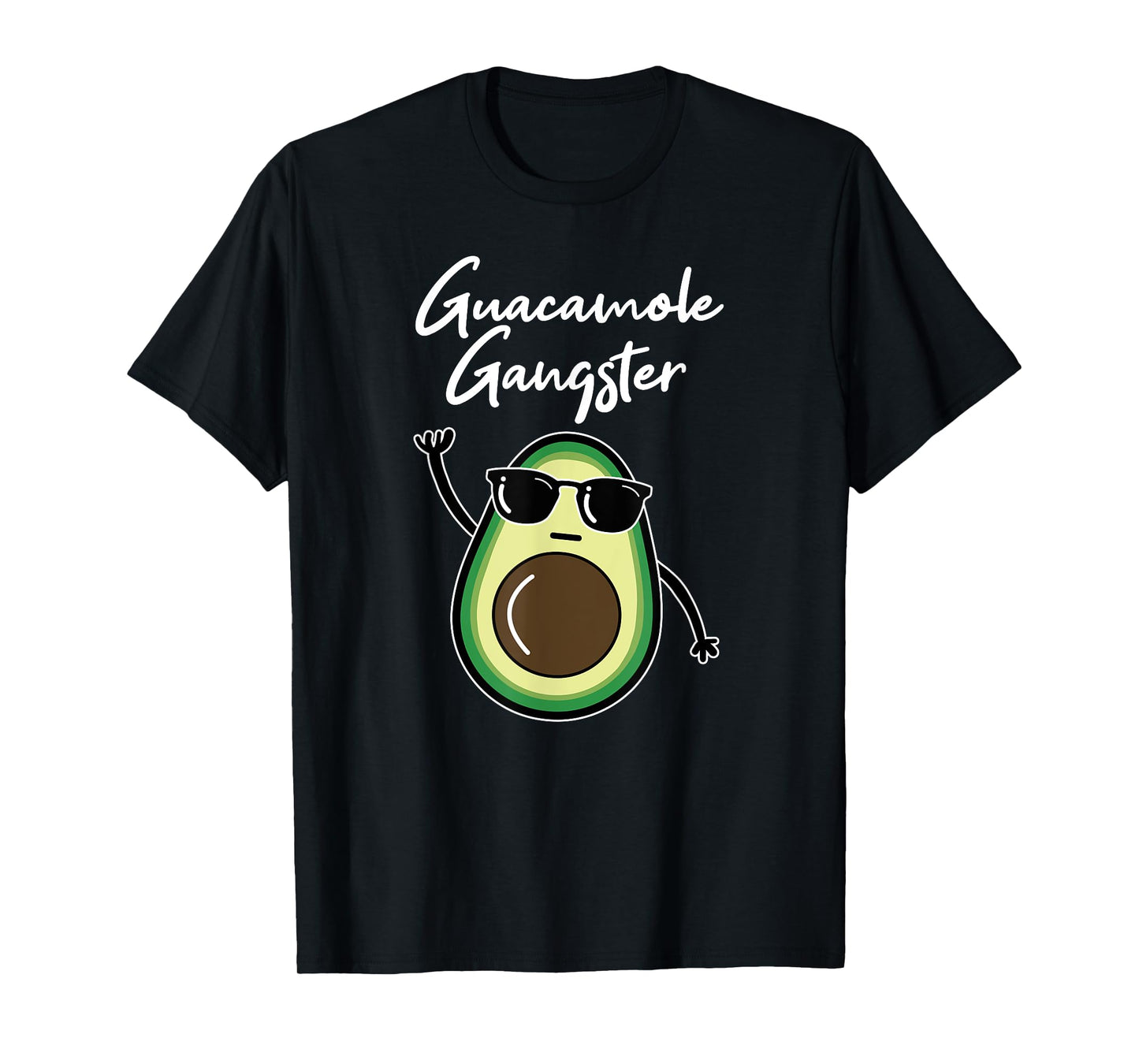 Funny Avocado Gangster, Guacamole Gangsta, Mexico Cinco Mayo T-Shirt