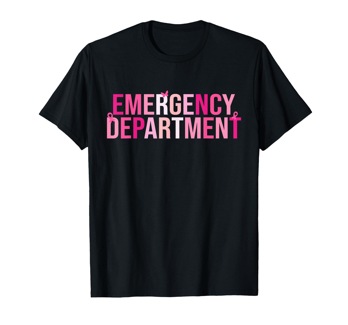 Emergency Department Emergency Room Nurse Breast Cancer T-Shirt