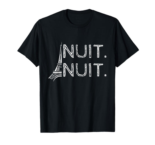 Nuit Nuit For Men and Women Lover Basketball Night Funny T-Shirt