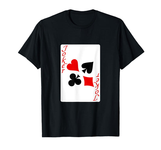 funny halloween shirt 2025 Joker - Playing Card Costume T-Shirt