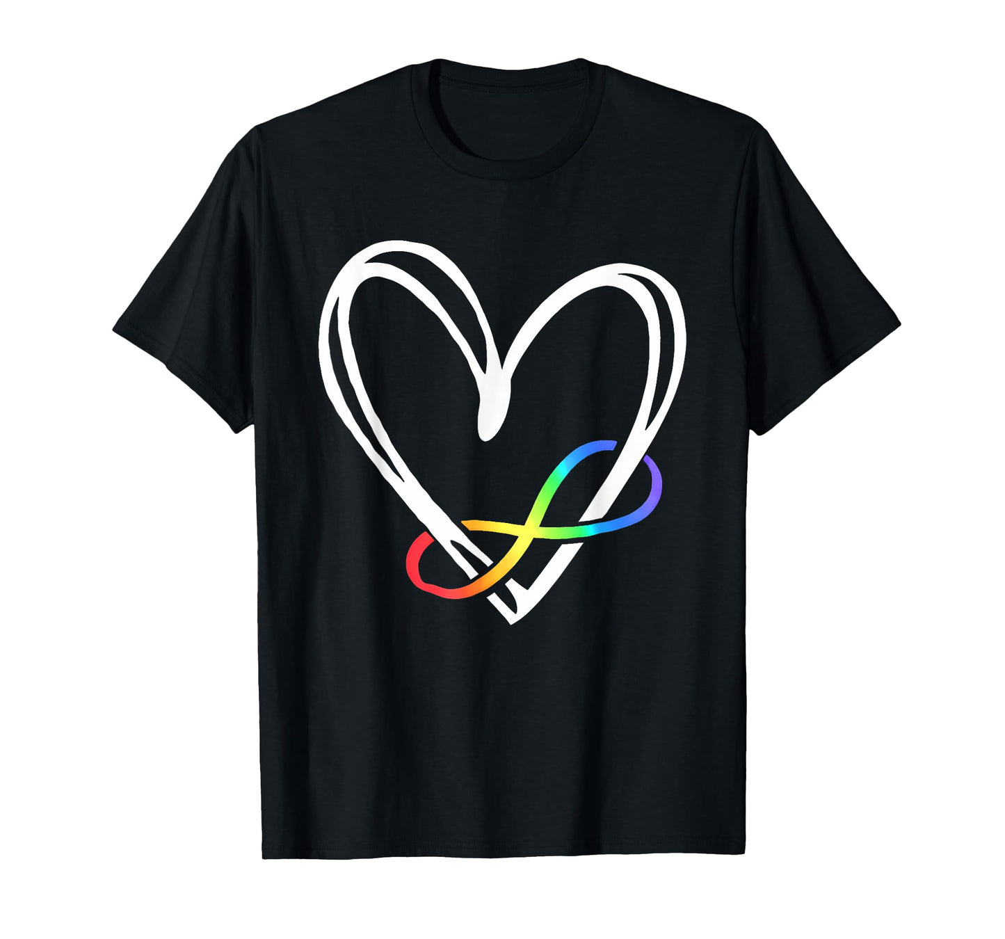 Infinity Heart Autism Awareness Love Needs No Words Tie Dye T-Shirt