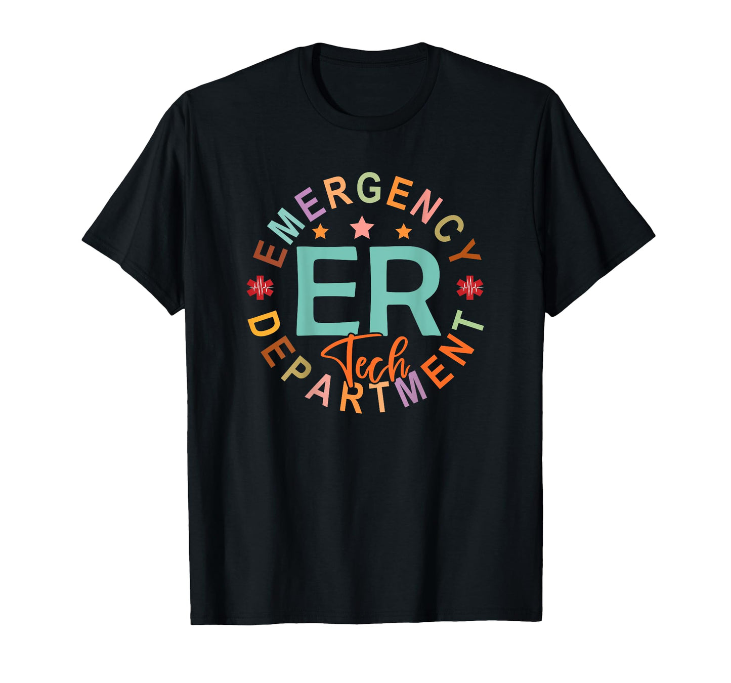 Emergency Department Tech Emergency Room Tech Back Of T-Shirt