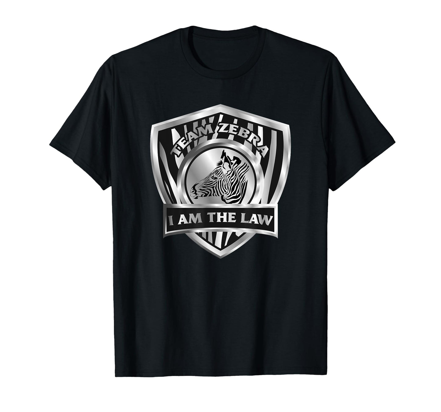 Team Zebra I Am The Law Referee Tee Shirt Roller Derby Gifts T-Shirt