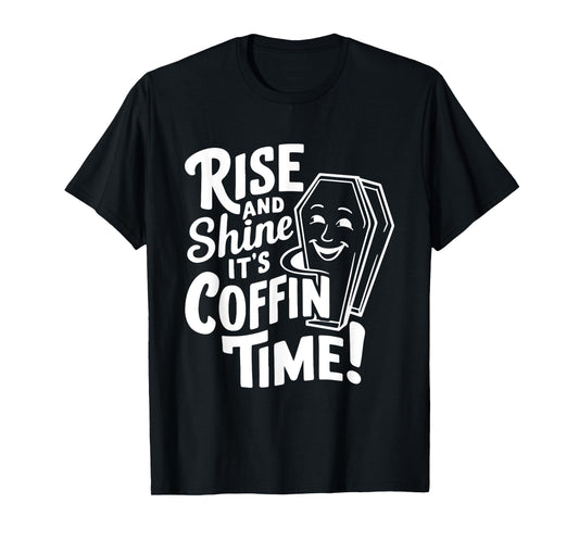 Coffin Humor Funny Casket Funeral Horror Costume T-Shirt