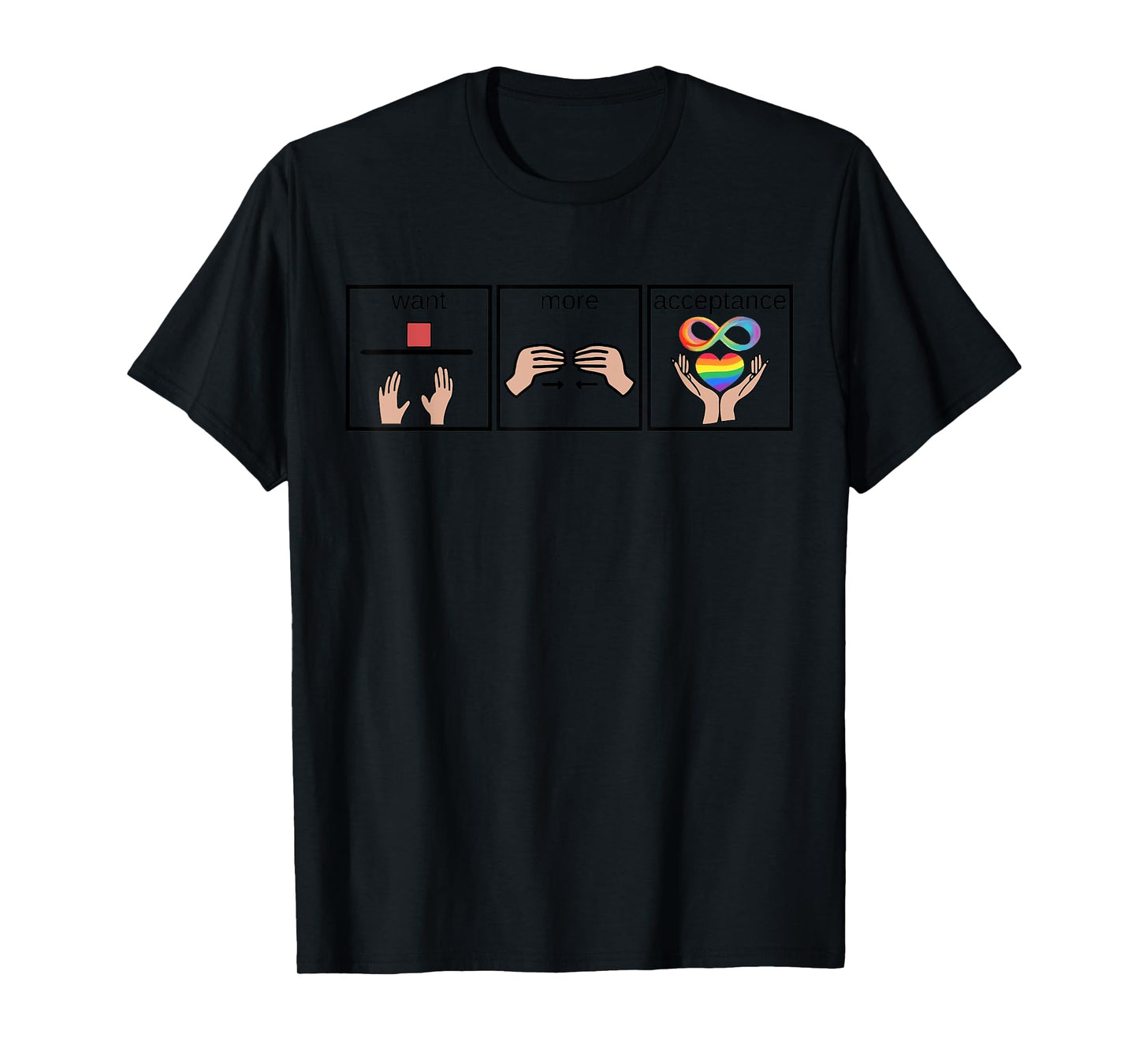 Want More Acceptance Sped Teacher Autism Awareness Month T-Shirt