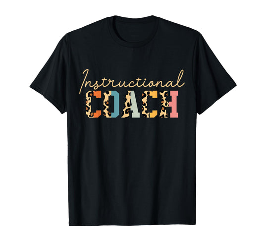 Cute Instructional Coach Leopard Appreciation Day T-Shirt