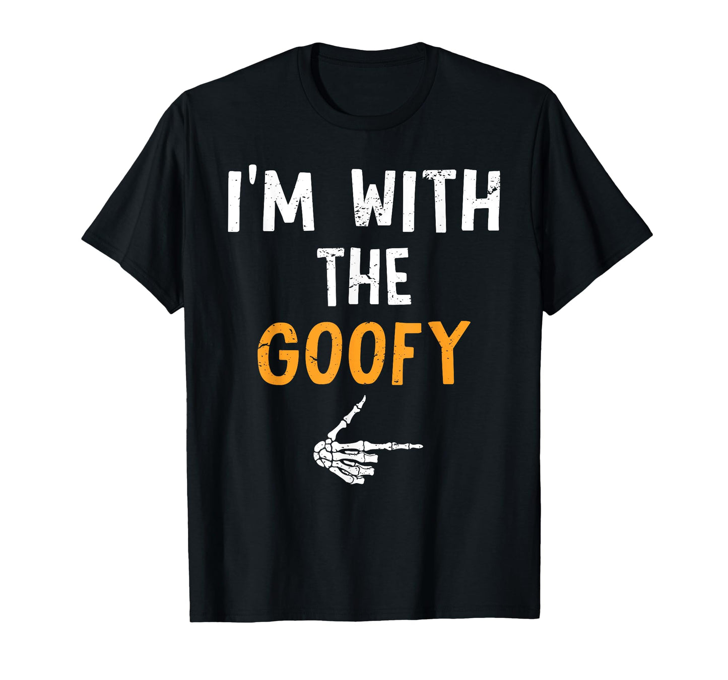 I'm with The Goofy Costume Halloween Matching Couple T-Shirt