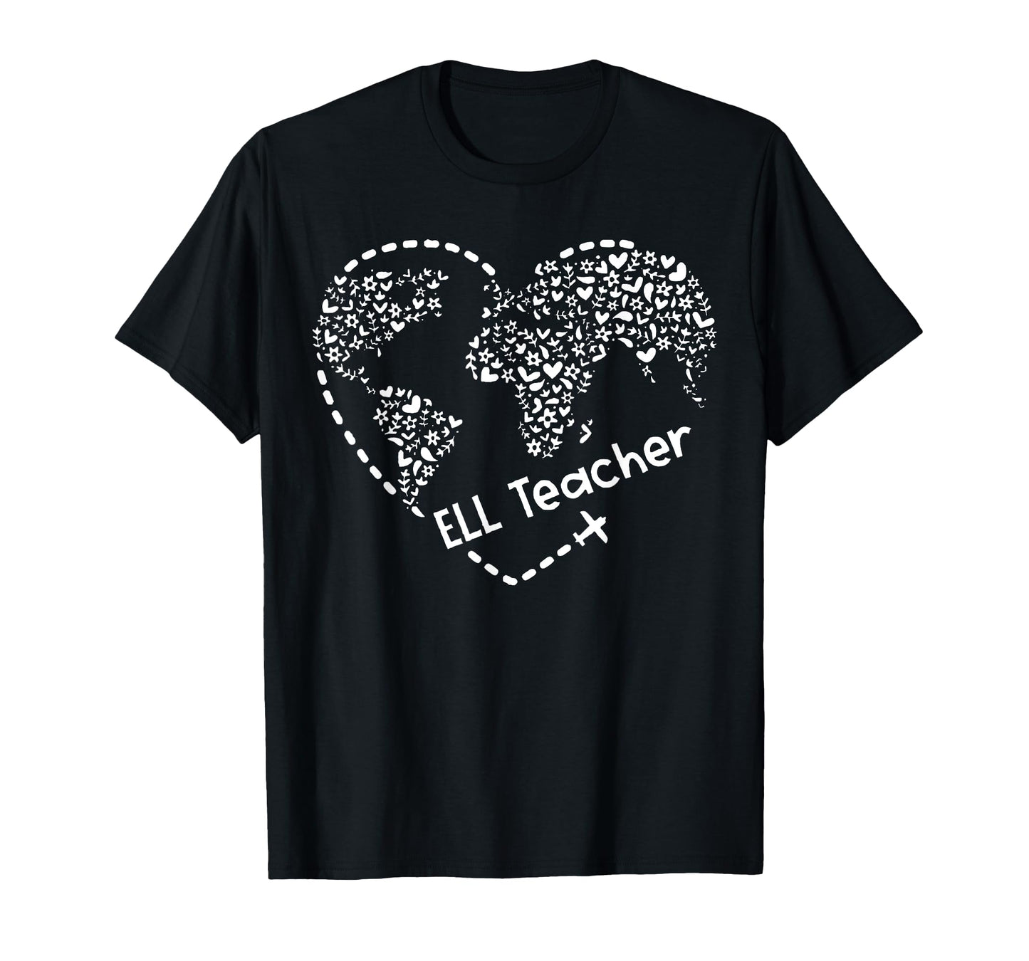 Ell Cute Heart Shape English Language Teacher Students T-Shirt
