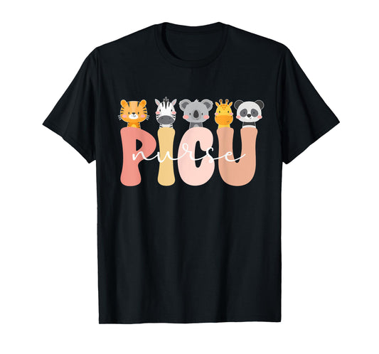 Cute PICU Nurse Pediatric Intensive Care Unit T-Shirt