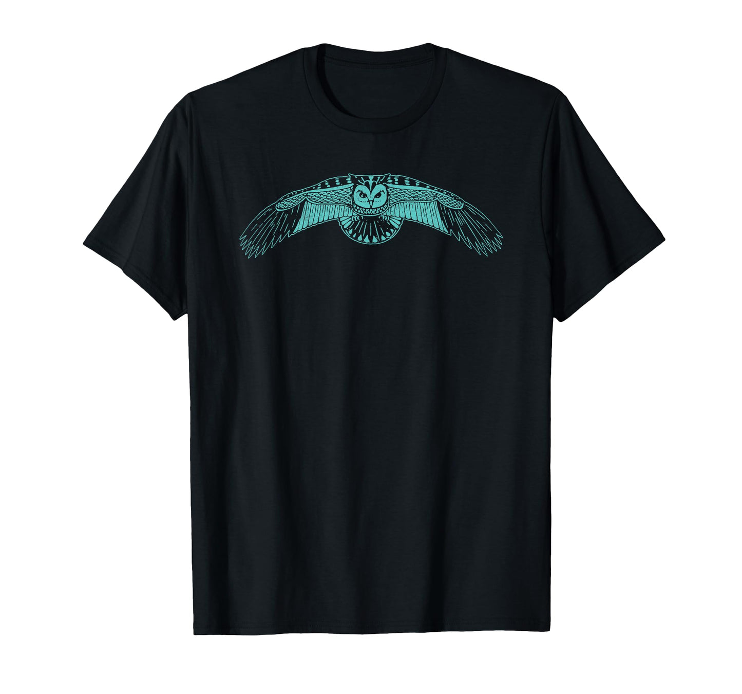 Vintage Owl Retro Style Artistic Minimalist Graphic T-Shirt