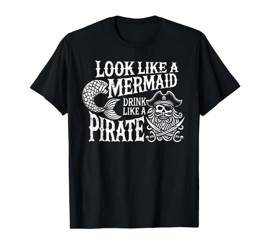 Womens Funny Pirate Girl Costume T-Shirt