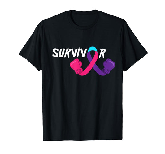 Thyroid Cancer Survivor Support Thyroid Cancer Awareness T-Shirt