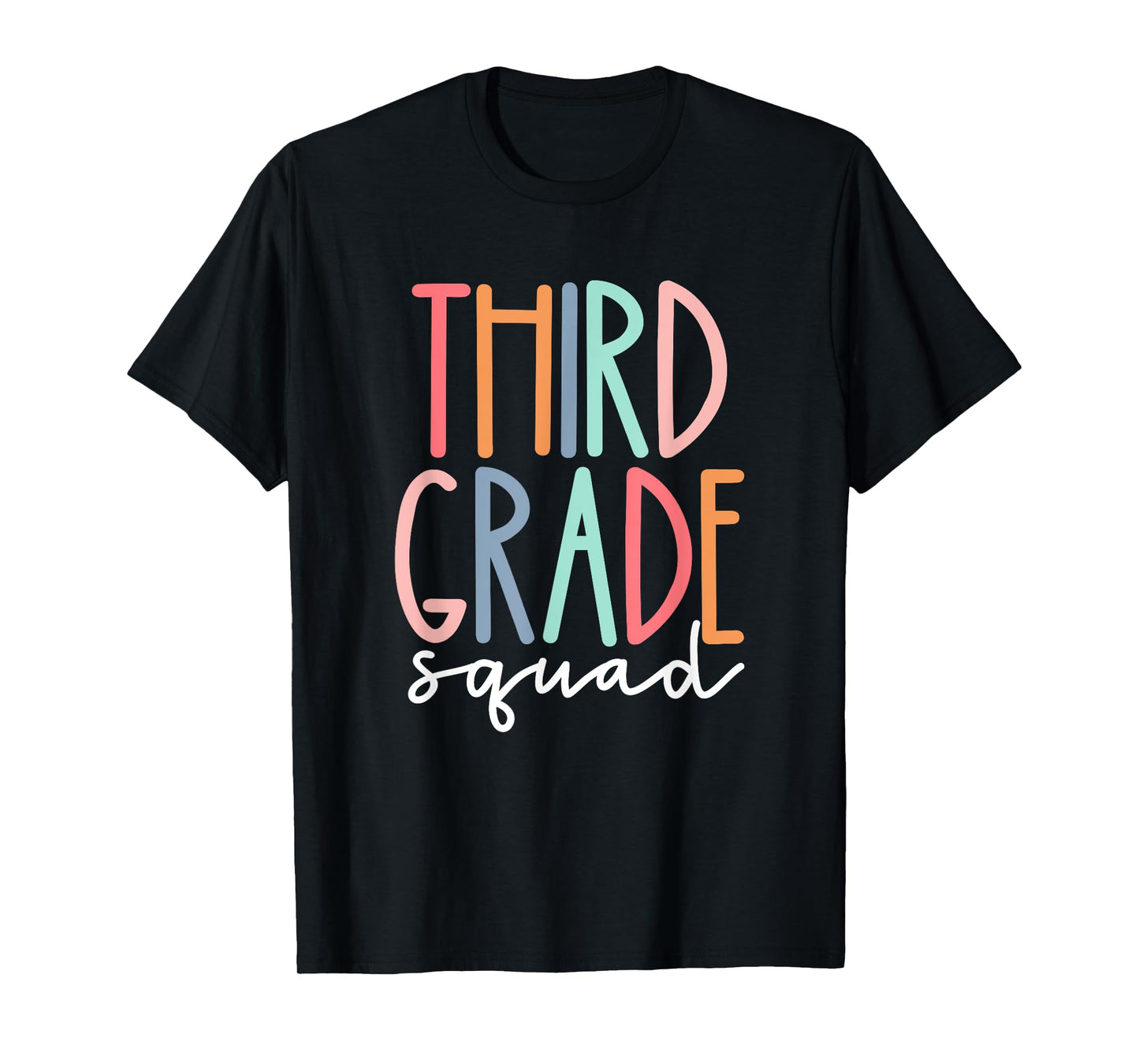Third Grade Squad 3rd Grade Teacher Crew Back To School Team T-Shirt