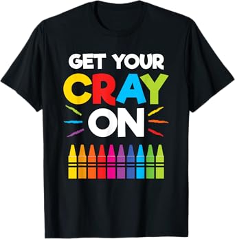 Get Your Crayon Shirt Boys Girls Kids 100th Day of School T-Shirt