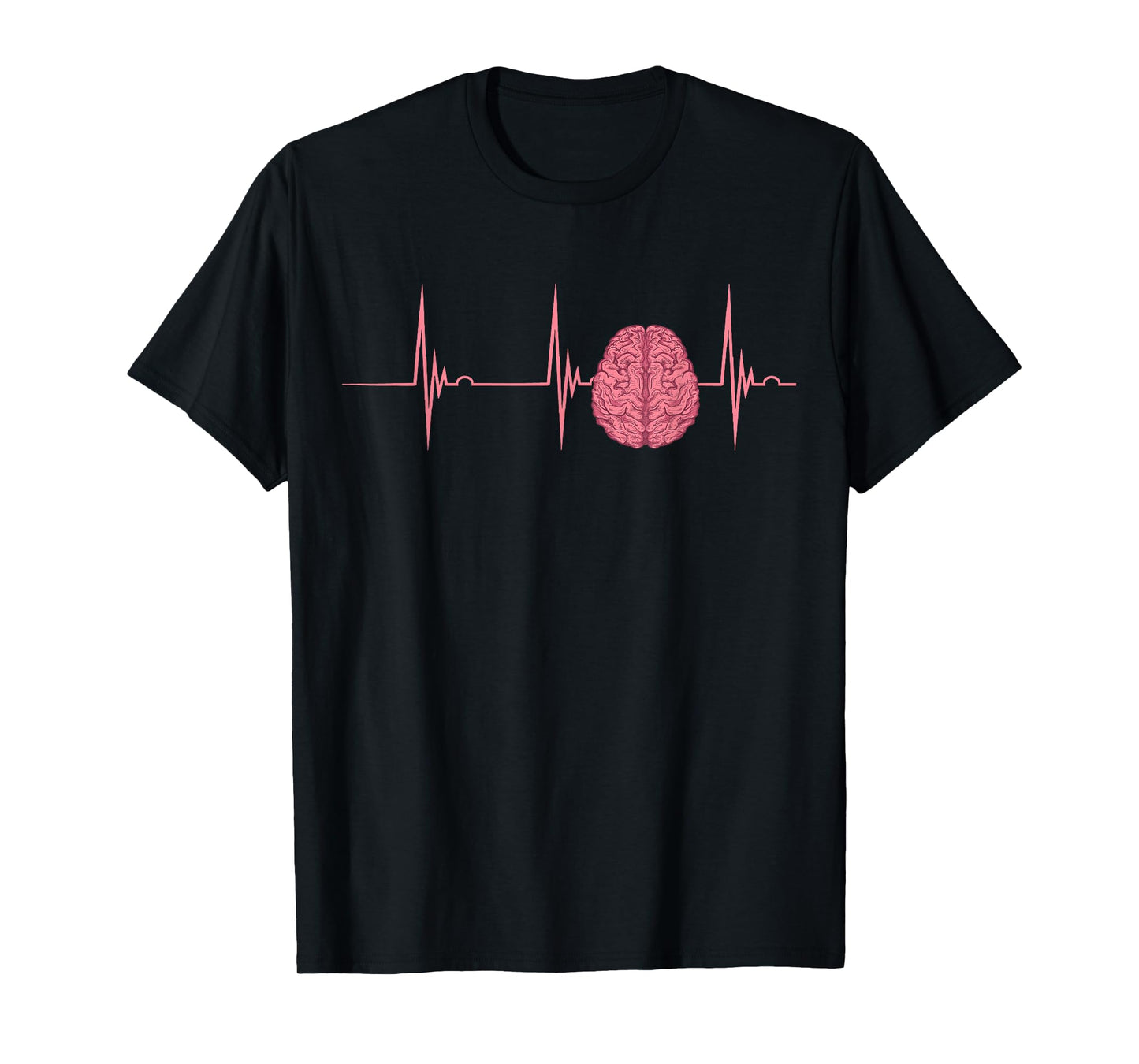 Neuro Nurse Brain Heartbeat EKG Pulse Neuroscience Nursing T-Shirt