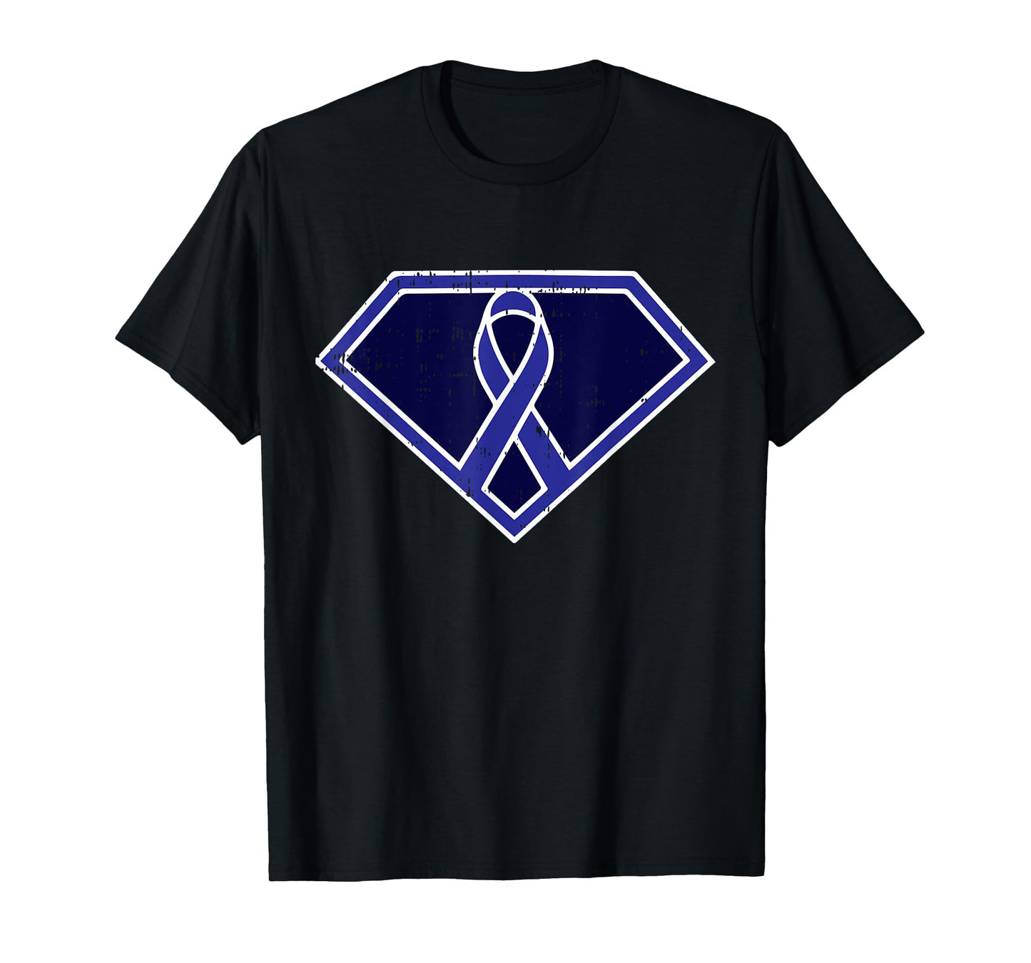 Superhero Colon Cancer Awareness Ribbon Warrior Fighter Gift T-Shirt