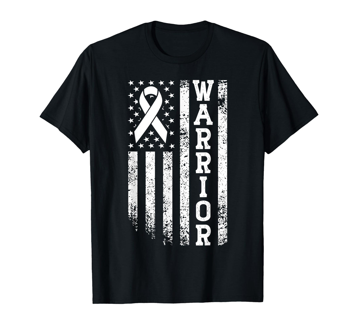 Heart Warrior USA Flag American Heart Disease Awareness T-Shirt