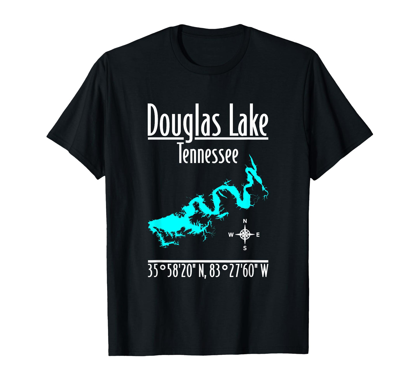 Modern Douglas Lake - Tennessee T-Shirt