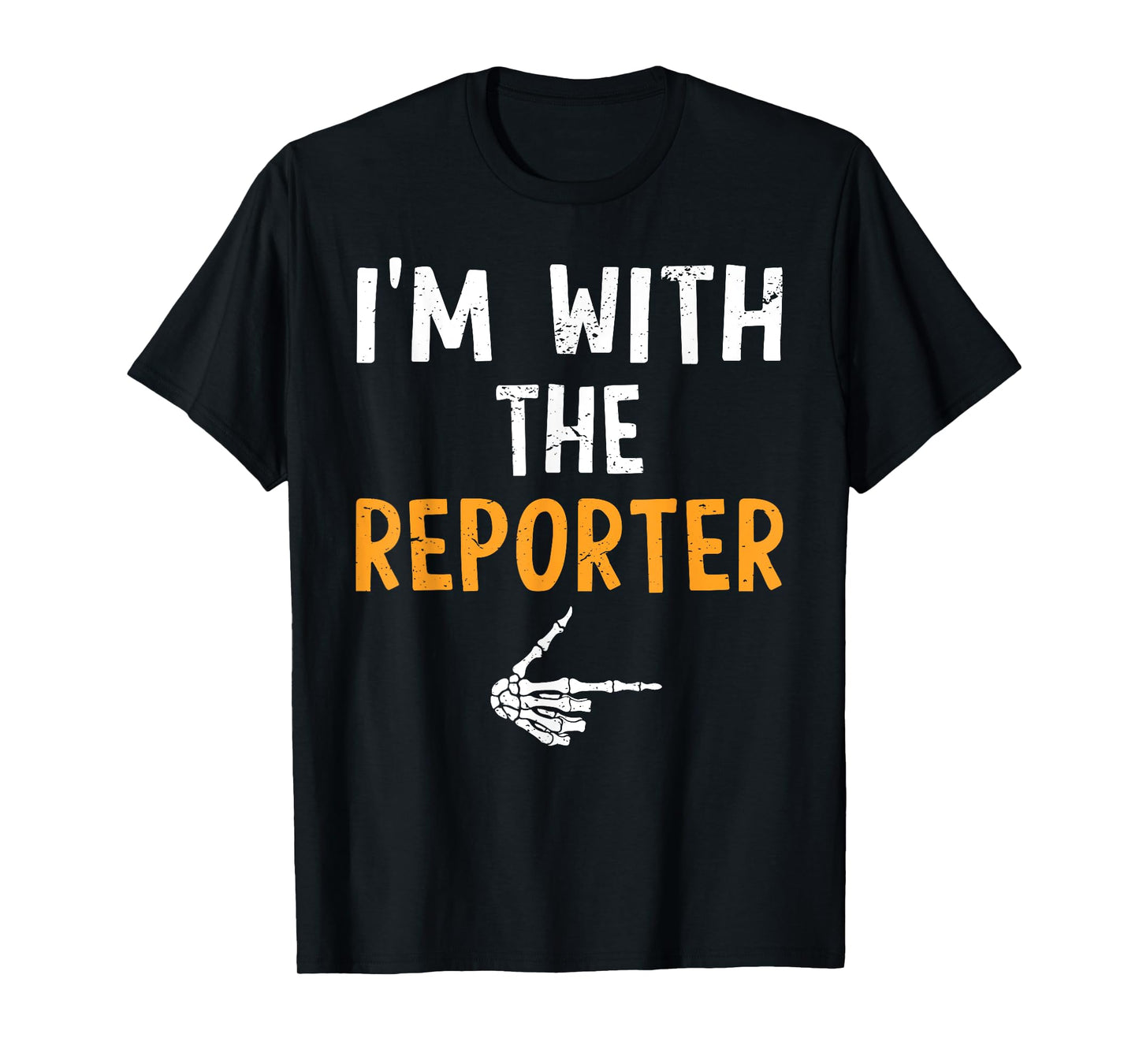 I'm with The Reporter Costume Halloween Matching Couple T-Shirt