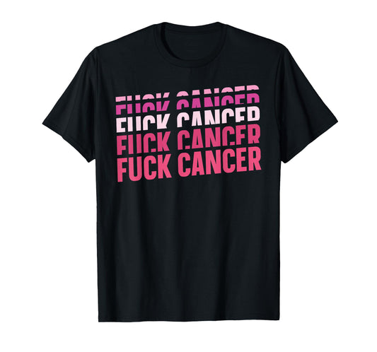 Stylish Breast Cancer Awareness Shirt Fuck Cancer Design T-Shirt