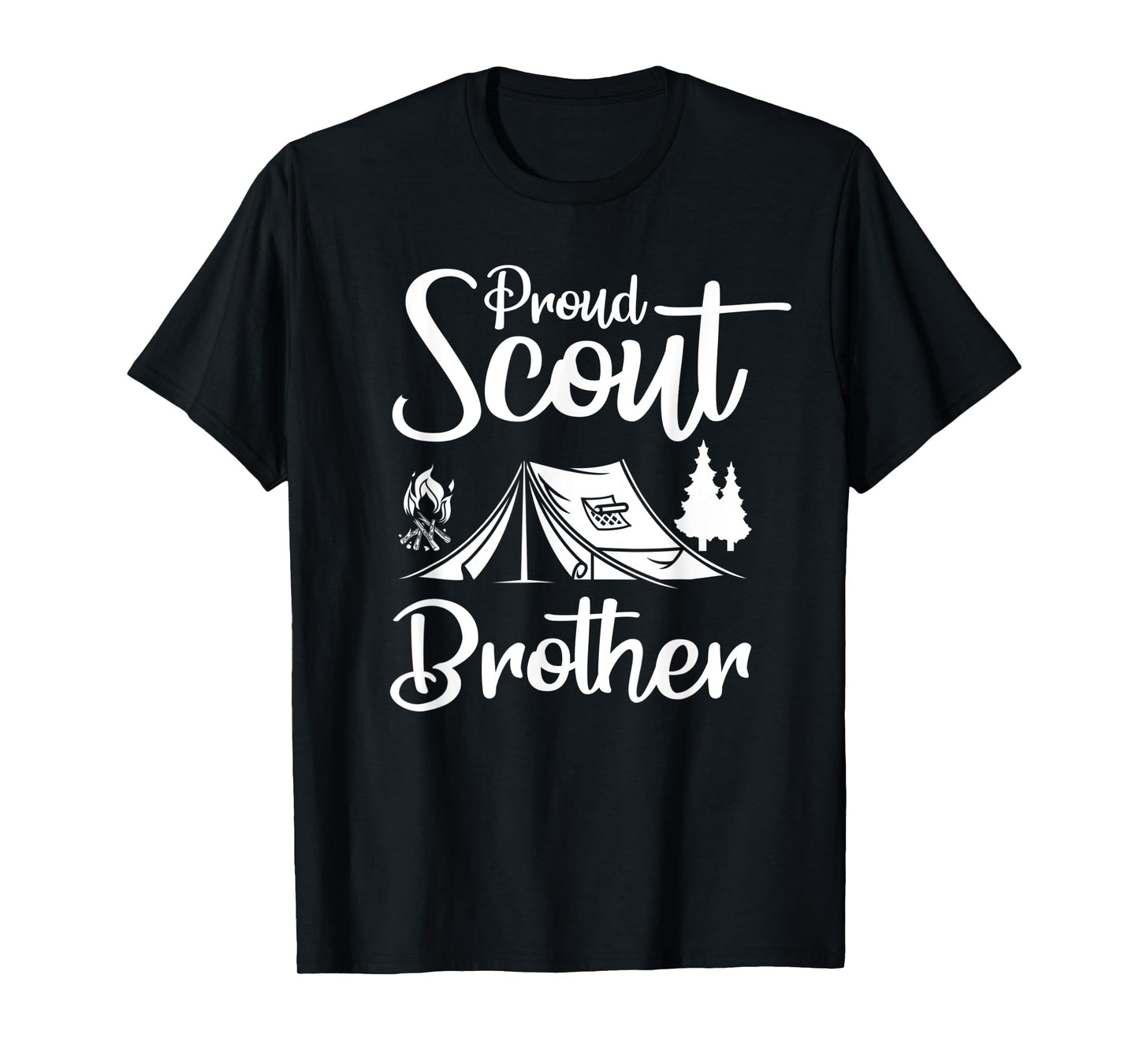 Proud Scout Brother Camping Scouting Tent Scout Leader T-Shirt