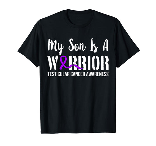 Testicular Cancer Shirt Gifts Awareness Ribbon Survivor T-Shirt