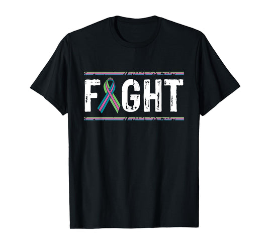 Metastatic Breast Cancer Awareness Fight Cancer Ribbon Shirt T-Shirt