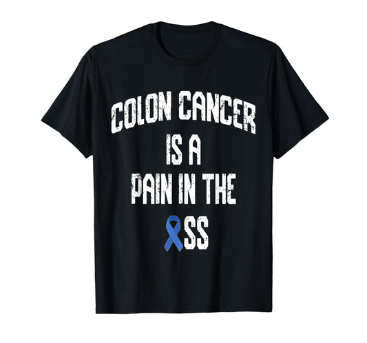 Colorectal Cancer Awareness Tees Colon Cancer Awareness Funny T-Shirt - Black, Unisex-Adults, Short Sleeve, 3X-Large, Classic Fit, Cotton 60% Polyester 40%