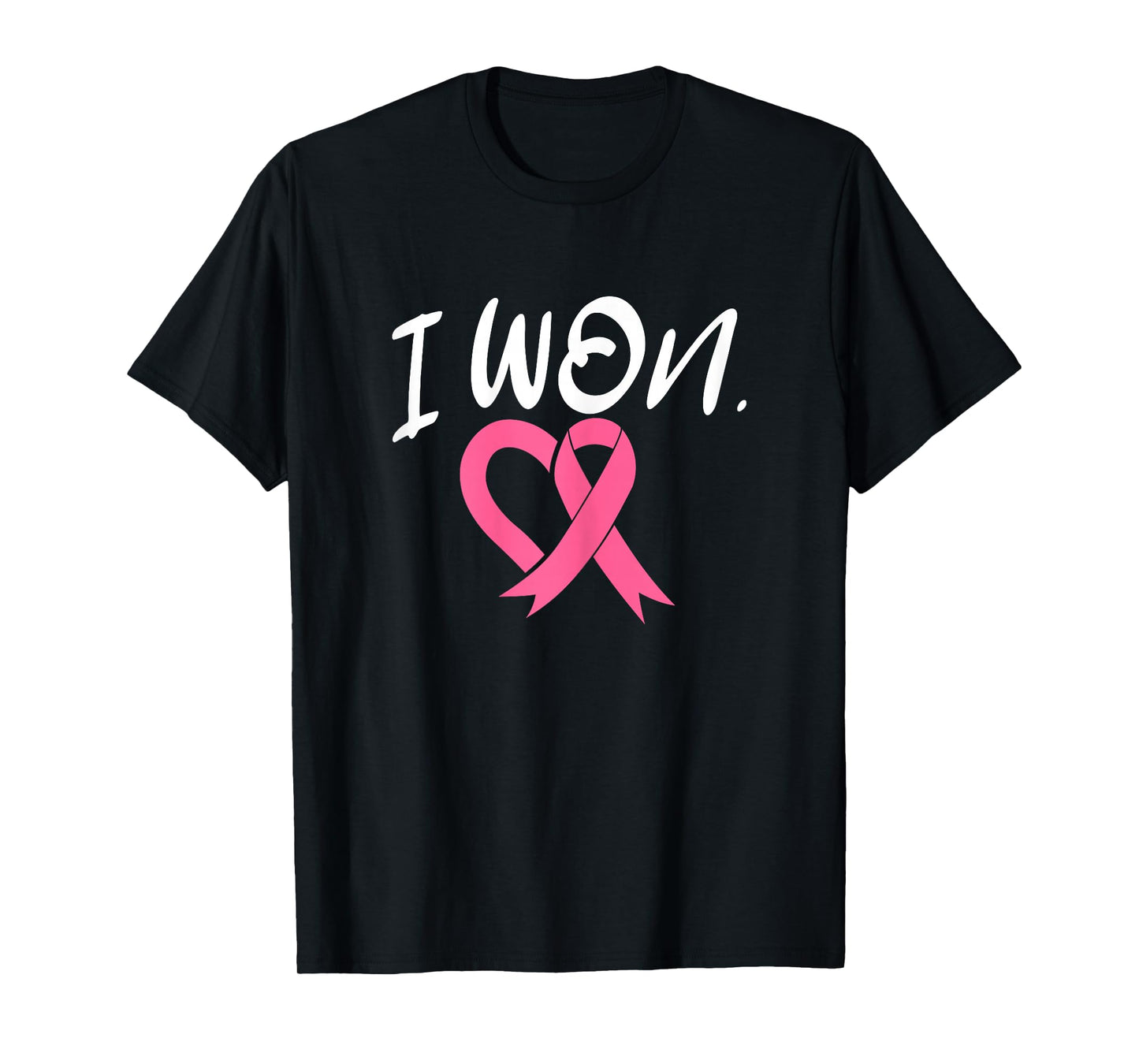 I Won Breast Cancer Awareness Support Pink Ribbon Survivor T-Shirt