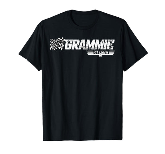 Grammie Pit Crew Race Car Birthday Family Racing T-Shirt
