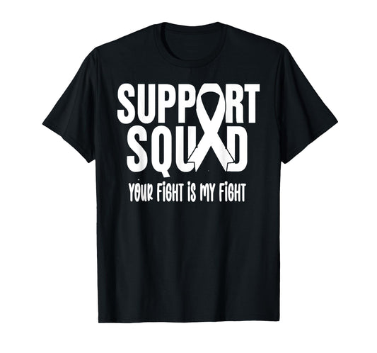 Lung Cancer Support Squad Lung Cancer Awareness T-Shirt