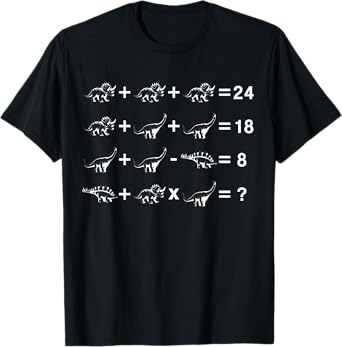 Dinosaurs math puzzle T-Shirt