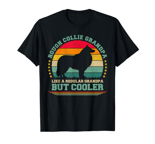 Rough Collie Grandpa Like A Regular Grandpa Father's Day T-Shirt