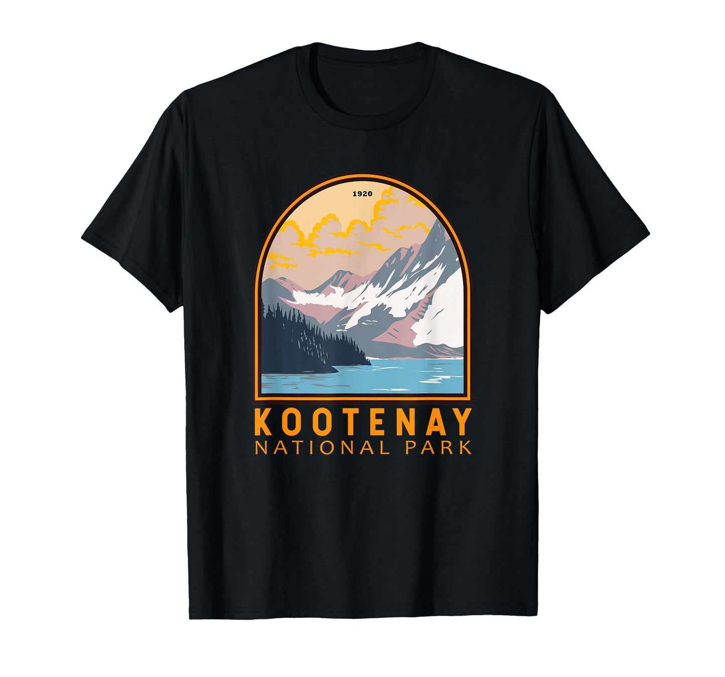 Kootenay National Park Canada Vintage Emblem T-Shirt