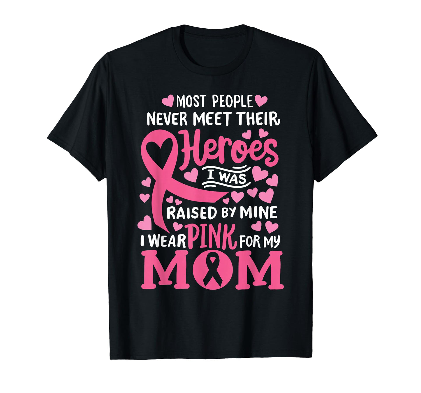 Breast Cancer Awareness Wear Pink For My Mom Support Kids T-Shirt