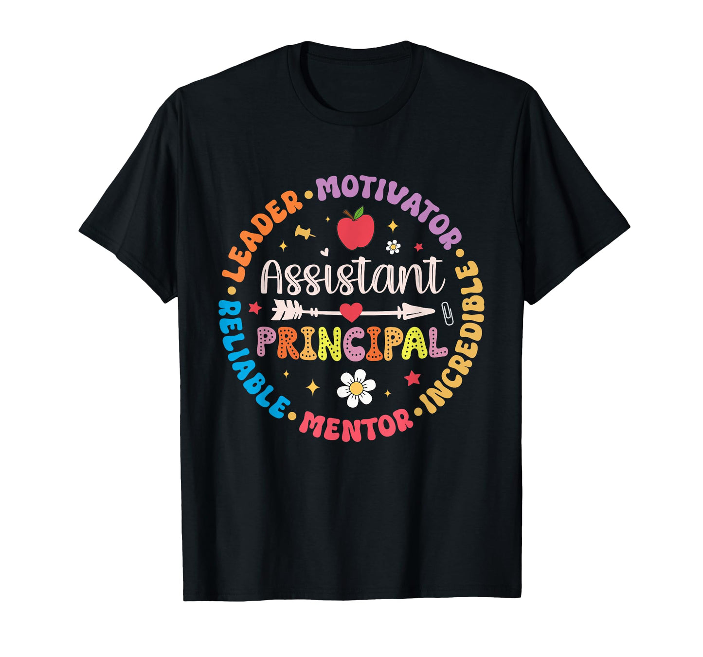 Groovy School Assistant Principal Teacher Appreciation Men Women T-Shirt