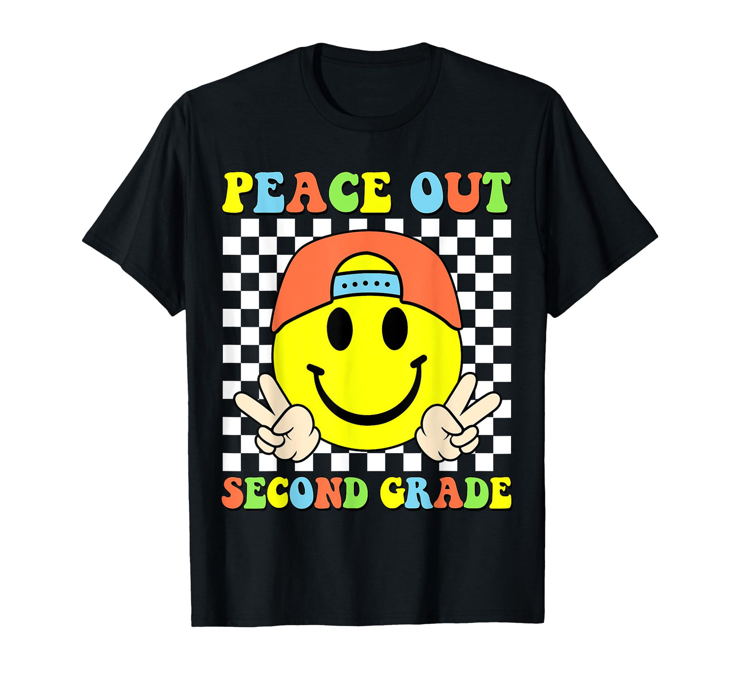 Peace Out 2nd Grade Boys Kid Graduation Last Day Of School T-Shirt