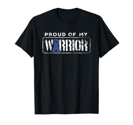 Colorectal Cancer Warrior Support - Proud Family Matching T-Shirt