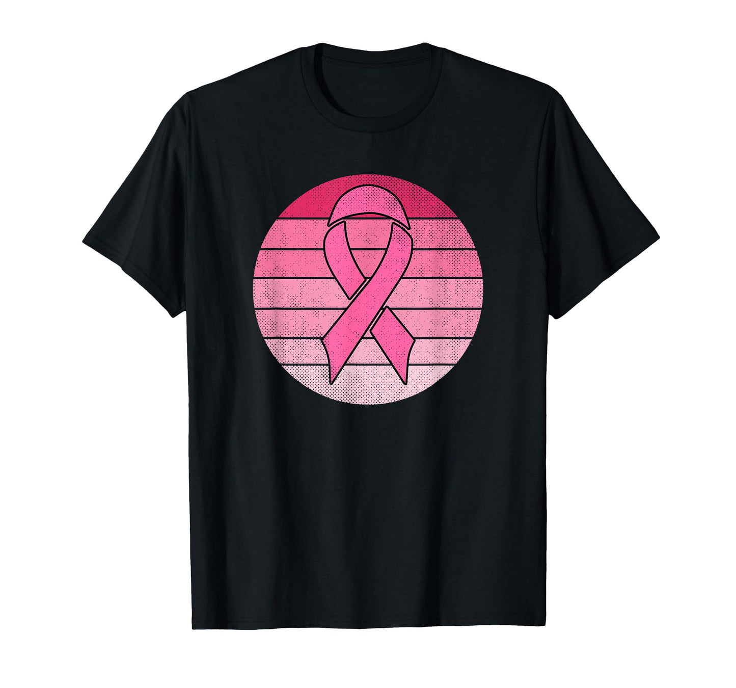 Vintage Pink Ribbon Breast Cancer Awareness Costume Retro T-Shirt