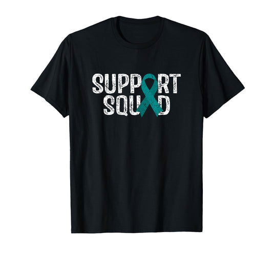 Support Squad Ovarian Cancer Awareness T-Shirt