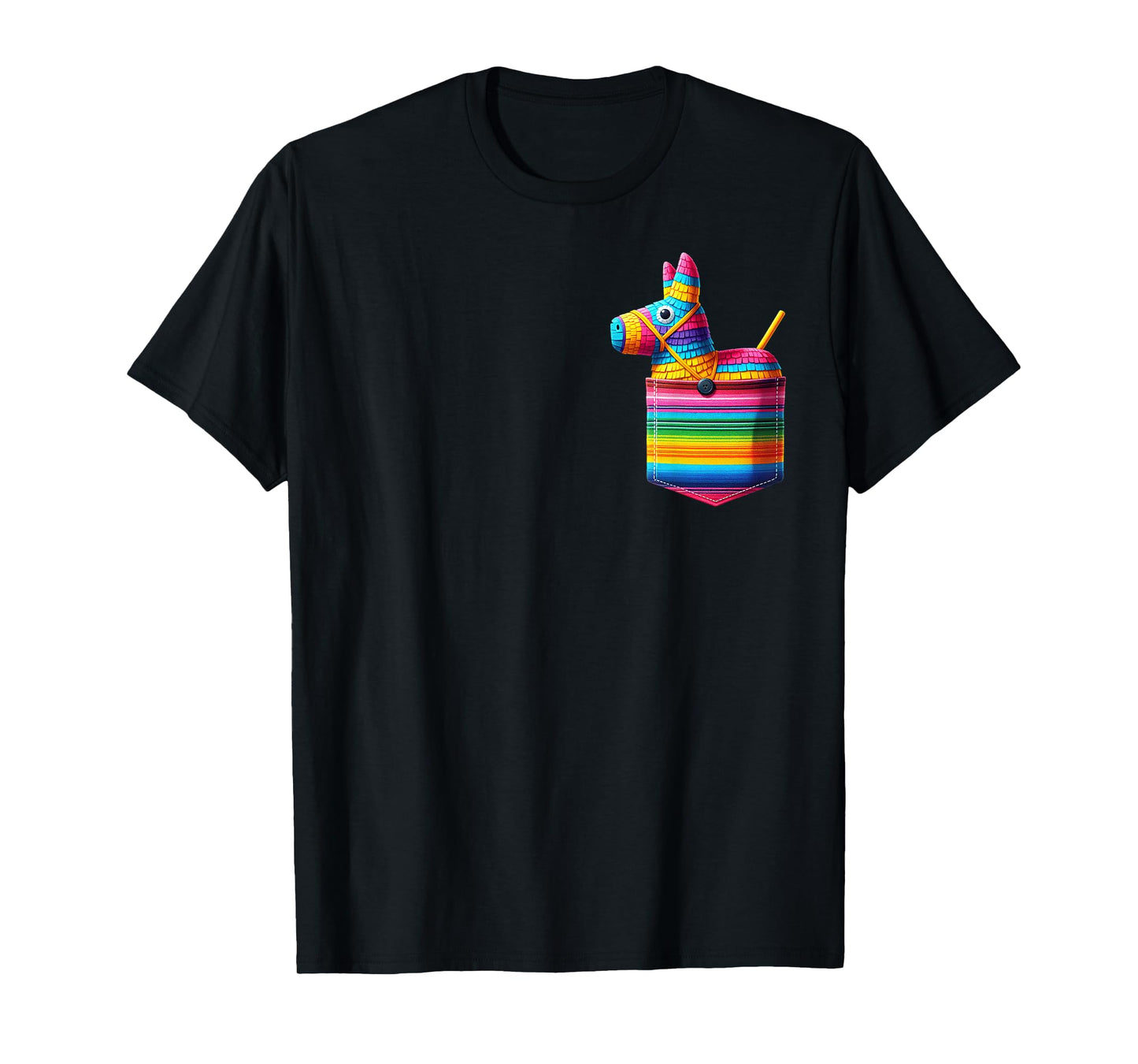 Pocket Pinata Serape Cinco De Mayo Mexican Fiesta Party Kids T-Shirt