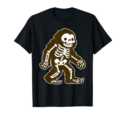 Cute and Funny Bigfoot Skeleton T-Shirt