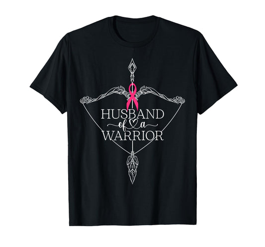 Husband Of A Warrior Breast Cancer Awareness Support Squad T-Shirt